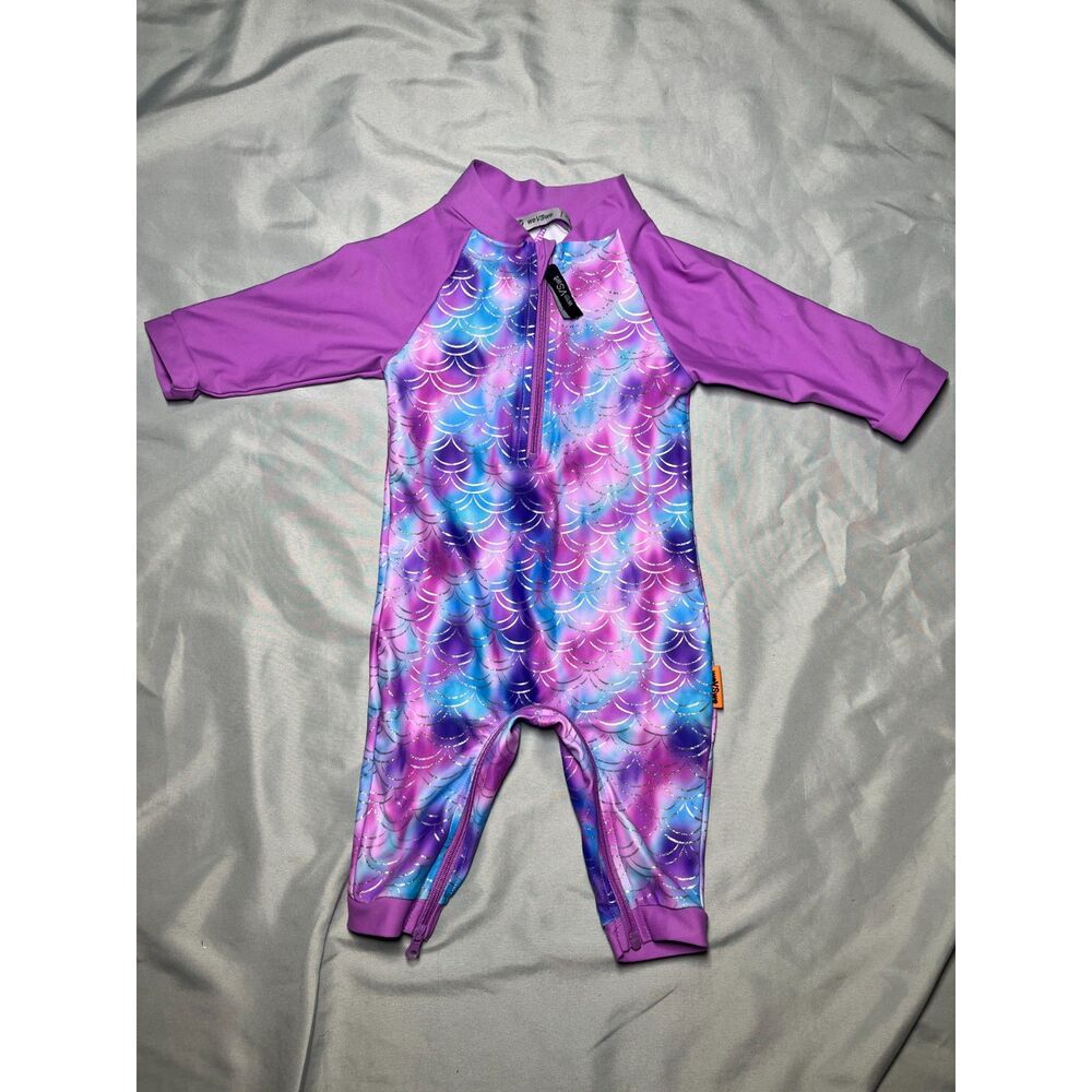 Gently Used Baby Sun Protection Swimsuit - Size 0-6 Months